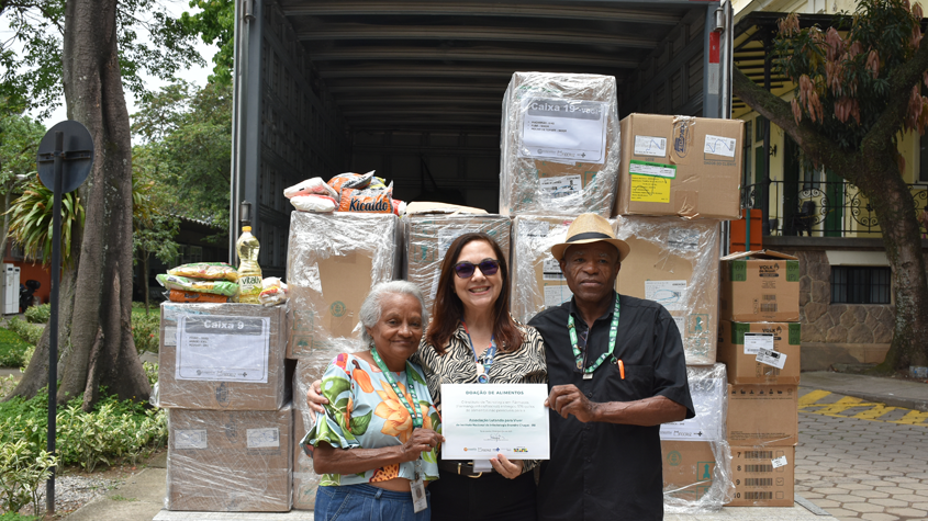 Farmanguinhos arrecada mais de meia tonelada de alimentos para pessoas que vivem com HIV/Aids